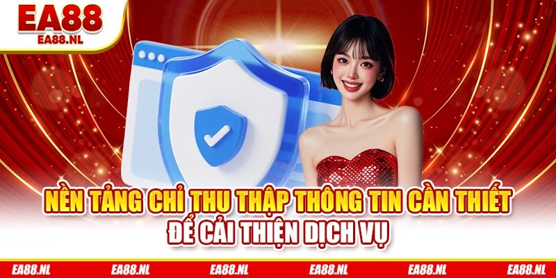 Nền tảng chỉ thu thập thông tin cần thiết để cải thiện dịch vụ